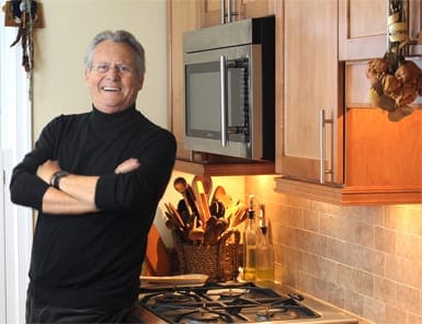 Derek Farwagi in kitchen