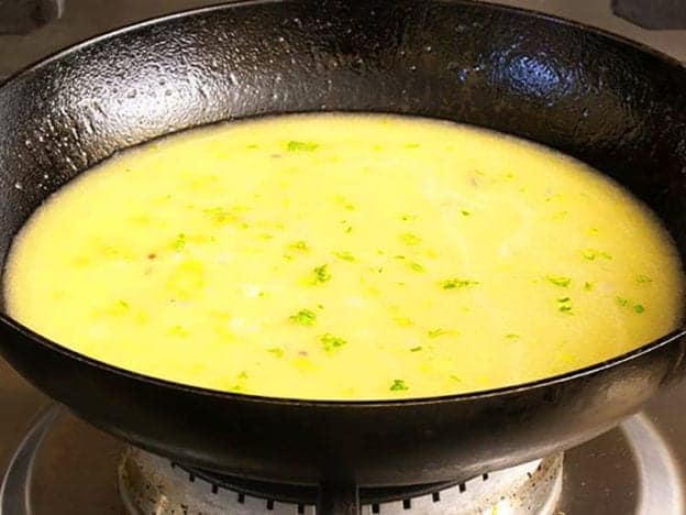 Lemon butter sauce