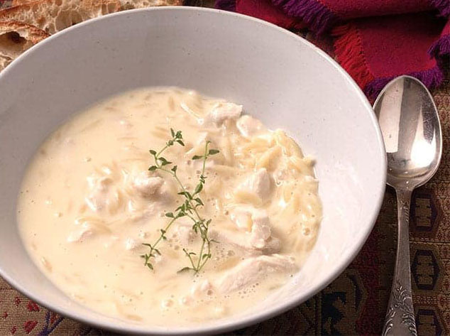 Avgolemono - Greek Egg and Lemon Soup